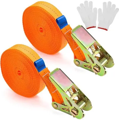 Image de Sangle de transport réglable de 25 mm avec clé à cliquet, capacité de charge de 10 m