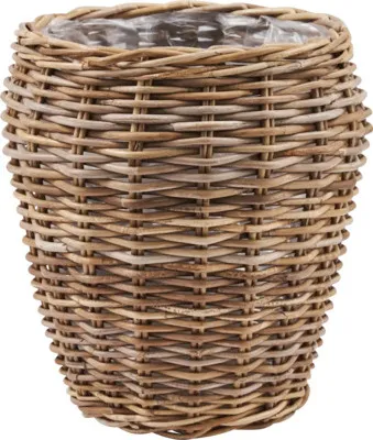Produktbild von Pflanzkorb Elite Leah Naturfaser Ø 28 cm H 30 cm braun inkl. Pflanzfolie