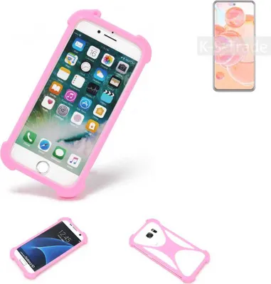 Produktbild von K-S-Trade Handy Hülle kompatibel mit ZTE Blade V40 Pro Schutz Hülle Bumper Silikon Schutz Hülle Cover Case Silikoncase Silikonbumper TPU Softcase