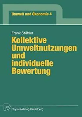 Obrázok produktu pre Kollektive Umweltnutzungen und individuelle Bewertung