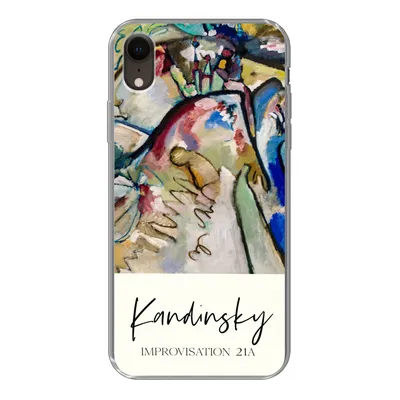 Produktbild von MuchoWow® Handyhülle Schutzhülle Hülle für iPhone XR Improvisation 21A - Kandinsky - Alte Meister Silikon Softcase Handy Hülle - Schutzdeckel