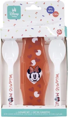 Produktbild von Disney Minnie Mouse Kinderlöffel Set 2-teilig im Reiseetui