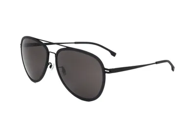 Productafbeelding van Hugo Boss BOSS 1466/F/SK 003, mat zwart, zonnebril voor heren, afmetingen: 61/16/145