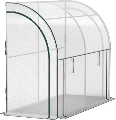 Zdjęcie produktu dla Szklarnia z drzwiami rolowanymi, stalowa szklarnia z folią zimową, szklarnia na balkon, ogród, domek na pomidory z ochroną UV 200x80x157cm szklarnia na pomidory na warzywa kwiaty rośliny białe