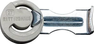 Produktbild von Rittinghaus Exzenterverbinder - Möbelverbinder mit Stahlfeder, Kunststoff grau - 100 Stück