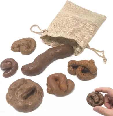 Obrázek produktu pro Realistické umělé bobky – Sada 6 kusů – Vhodné pro dospělé – Vtip – Bobky na apríl – Halloween a oslavy