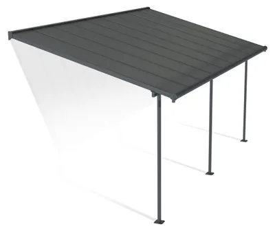 Image de Pergola 16.7m² gris anthracite - Palram - 705601 - capri