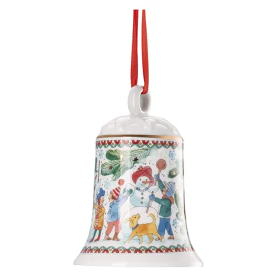 Immagine prodotto di Giochi di Natale, campana in porcellana 12 cm, Hutschenreuther 2025
