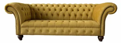 Produktbild von Chesterfield Gelb Sofa Polster 3 Sitzer Couchen Sitz Sofas Dreisitzer