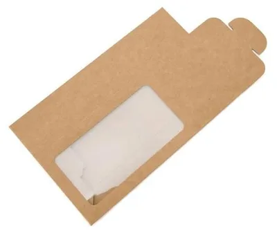 Produktbild von Pappschachteln mit Fenster 9x4.5x21.5cm (25 Stück) [FS328]