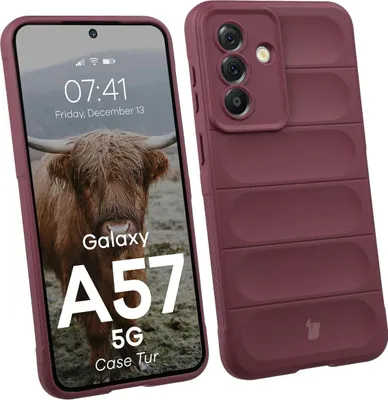 Produktbild von Robuste Handyhülle für Galaxy A57 5G, Bizon Case Tur, Burgunderrot