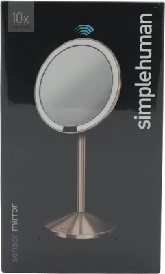 Produktbild von simplehuman Faltspiegel mit Sensor, 12 cm, wiederaufladbar, Edelstahl rosйgold