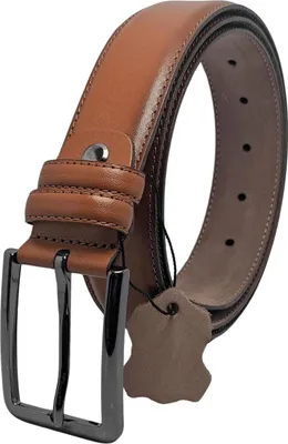 Produktbild von Echtleder Gürtel Herren 3.4 cm Breite,Klassisch 6 verschiedenen Längen