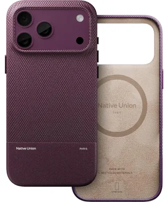 Productafbeelding van Telefoonhoesje voor iPhone 18 Pro Max, Native Union (RE)Classic met MagSafe, bordeauxrood