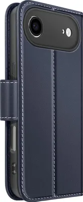 Immagine prodotto di Avizar, custodia a portafoglio per iPhone Air in pelle premium con supporto, blu notte