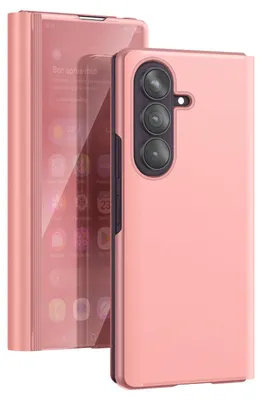 Image de Avizar, coque rabattable pour Galaxy Z Fold8 Ultra avec fonction mains libres, couleur or rose