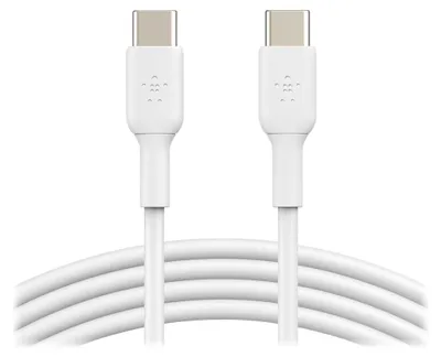 Produktbild von Belkin USB-C auf USB-C Kabel, Weiß, 1m, 60W, 2er-Pack