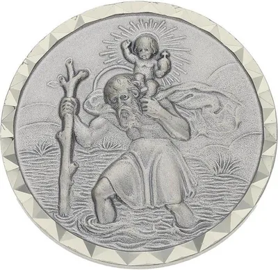 Produktbild von JuwelmaLux Autoplakette Christophorus versilbert JL14-02-0350