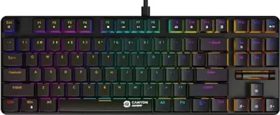 Image de Clavier Gaming GK-50 TKL Cometstrike RGB avec interrupteurs mécaniques linéaires MX Red