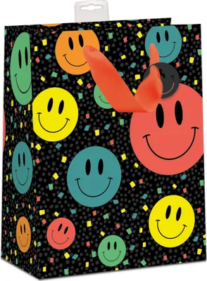 Produktbild von 6 Geschenktaschen Large A4-Format lächelnde Emojis 29,70 23,70 pro Tüte € 3,95