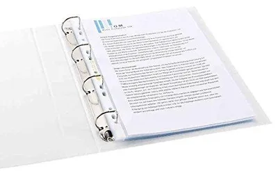 Produktbild von Oxford Prospekthülle Premium, DIN A4 genarbt, oben und links offen, 100er Pack