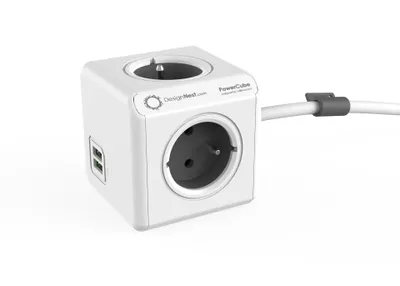 Obrázek produktu pro Rozvodnice POWERCUBE 4 GN/3M USB/GR