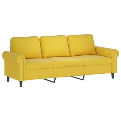 Produktbild von 3-Sitzer-Sofa Gelb 180 cm Samt