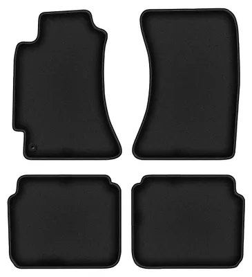 Imagen del producto de Alfombrillas de moqueta para Subaru Legacy III B4 1998-2003 (familiar/sedán) – juego de 4 piezas, negras, a medida – Wielganizator DURBAN