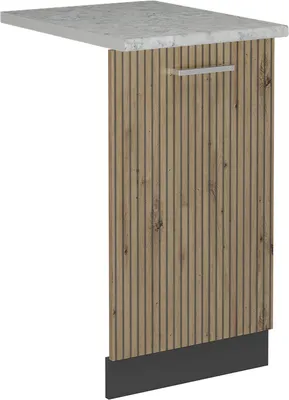 Immagine prodotto di Pannello frontale della lavastoviglie Vicco R-Line Rovere artigianale 45 cm , PL Marmo, Model 55135