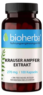 Obrázok produktu pre Štiavec kučeravý extrakt 270 mg - 100 kapsúl - Bioherba