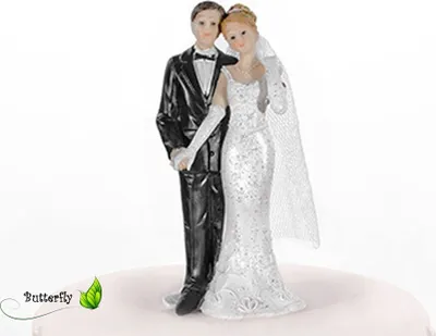 Produktbild von Hochzeitspaar Figur 11cm Tortendeko Brautpaar