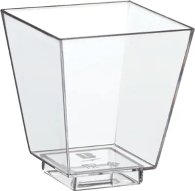 Produktbild von 384 Papstar Fingerfood - Schalen, PS eckig 50 ml 5 cm x 4,5 cm x 4,5 cm glasklar 85964