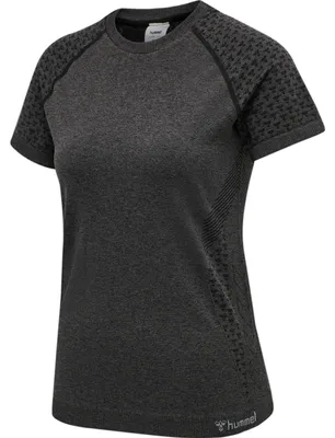 Produktbild von Hummel Hmlci Seamless T-Shirt - black melange, Größe:M