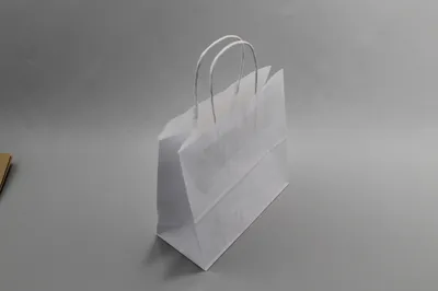 Produktbild von Papiertragetaschen Weiß 45x17x48cm (50 Stück) [PAMW4548]