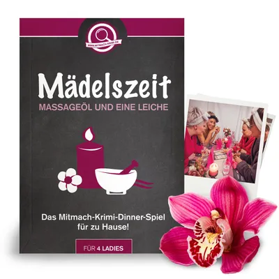 Produktbild von Krimi-Dinner - Mädelszeit – Massageöl und eine Leiche