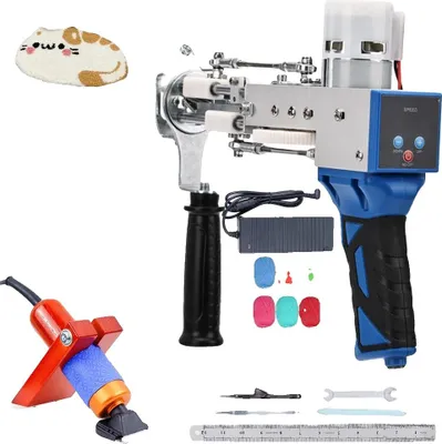 Productafbeelding van Tuftingpistool, elektrisch, veelzijdig 2-in-1 ontwerp, blauw
