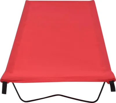 Obrázok produktu pre vidaXL Kempingové ležadlo 180x60x19 cm Oxford tkanina a oceľ Červená