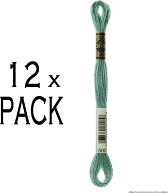 Obrázok produktu pre 12x DMC vyšívacia niť Mouline Special 117MC -503, 6 vrstiev, 8 m, VPE