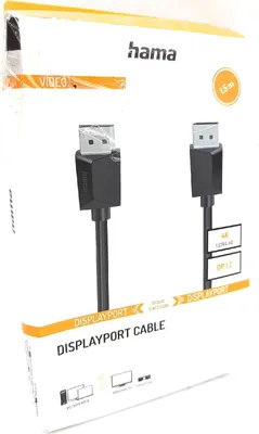 Obrázok produktu pre HAMA DisplayPort - 1.2 Ultra HD 4k kábel 1,5 m