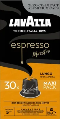 Image de Lavazza Espresso Maestro Lungo Maxi Pack 30 Kapseln ®Nespresso Kaffee