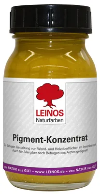 Produktbild von LEINOS Pigment Ocker-Gelb 0,1 l für Naturfarben innen, auf Wasserbasis