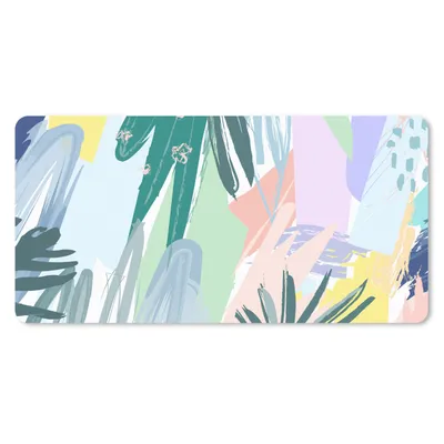 Produktbild von MuchoWow® Schreibtischunterlage Sommer - Tropisch - Farbe - Blatt 80x40 cm - XXL Mauspad - Gaming Mauspad