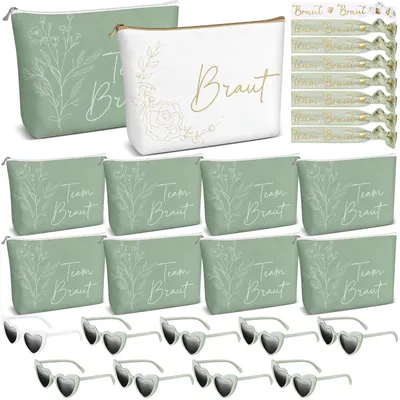 Junggesellinnen-Set: 9 Taschen, 9 Brillen, 9 Armbänder