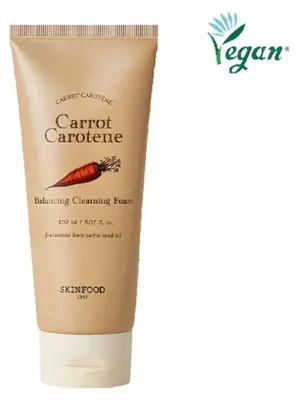Image de SKINFOOD - Mousse nettoyante équilibrante au carotène de carotte, 150 ml