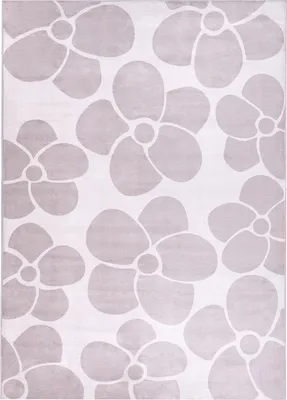 Zdjęcie produktu dla BELIANI Dywan beżowy 160 x 230 cm w kwiaty salon sypialnia antypoślizgowy spód do ogrzewania podłogowego