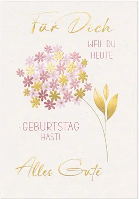 Produktbild von SUSY CARD XL-Geburtstagskarte DIN A4 "Blume"