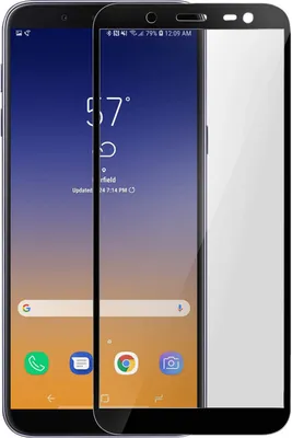 Obrázok produktu pre Avizar, sklenená ochranná fólia na obrazovku pre Samsung Galaxy J6, čierna