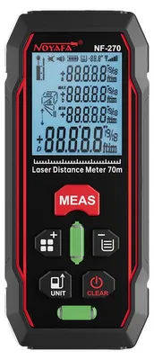 Produktbild von Zimilo Digitaler Laser Entfernungsmesser 70m: Präziser Distanzmesser mit LCD Display, Dual-Wasserwaage, Datenspeicher & Pythagoras