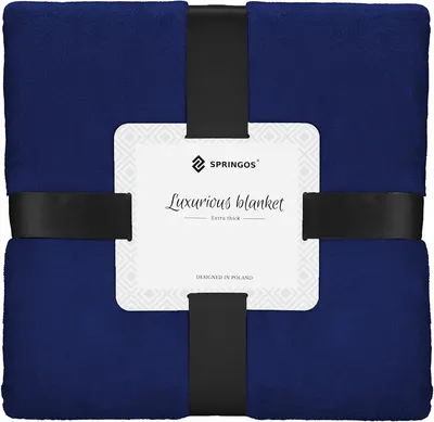 Zdjęcie produktu dla Przytulny koc narzuta 200x220 cm narzuta na łóżko gładka powierzchnia ekstra miękki koc na sofę