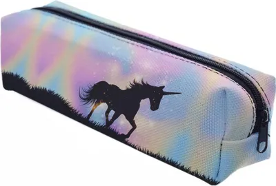 Produktbild von Mäppchen Federtasche Schlamperbox Federmäppchen Schüleretui Stiftemappe Unicorn Black [008]